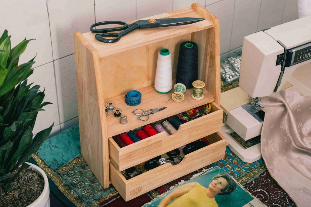 تصویر شلف کشو دار چوبی نایس وود nicewood