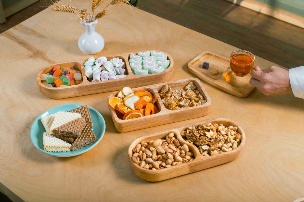 ظروف سرو چوبی چندخانه نایس وود nicewood